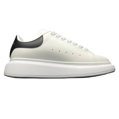 Women’s Chunky Sole Leather Trainers White Black