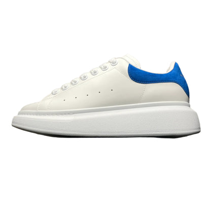 Alexander McQueen Oversized Leather Trainers White Powder Blue
