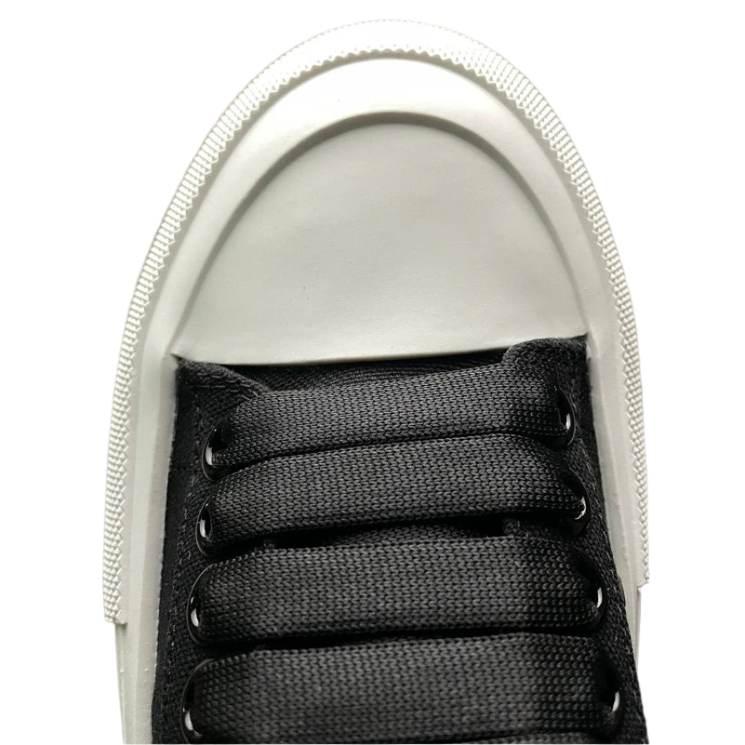 Alexander McQueen Deck Lace Plimsoll Luxury Canvas Sneaker