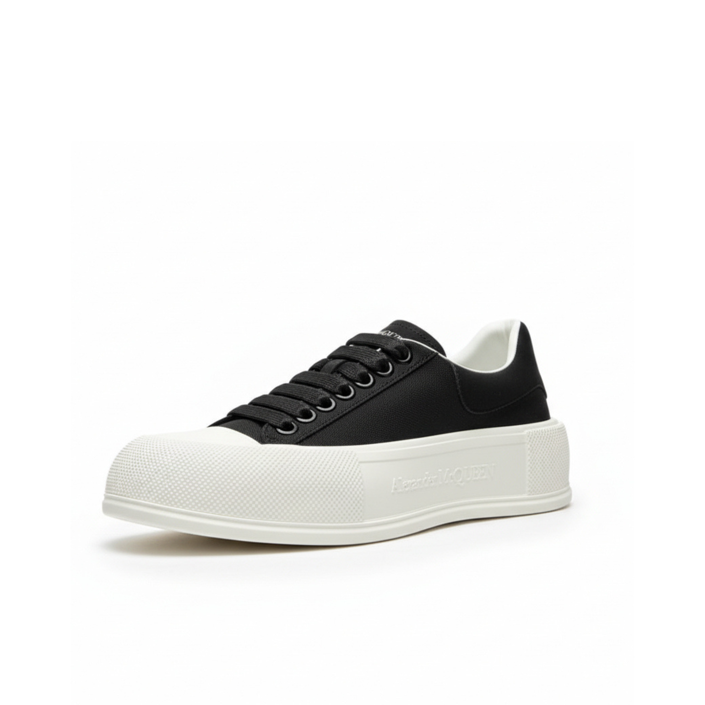 Alexander McQueen Deck Lace Plimsoll Luxury Canvas Sneaker