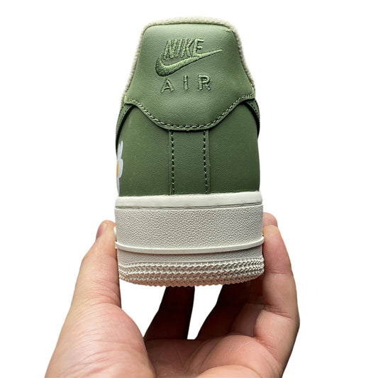 Custom Nike Air Force 1 Light Green Love Anime