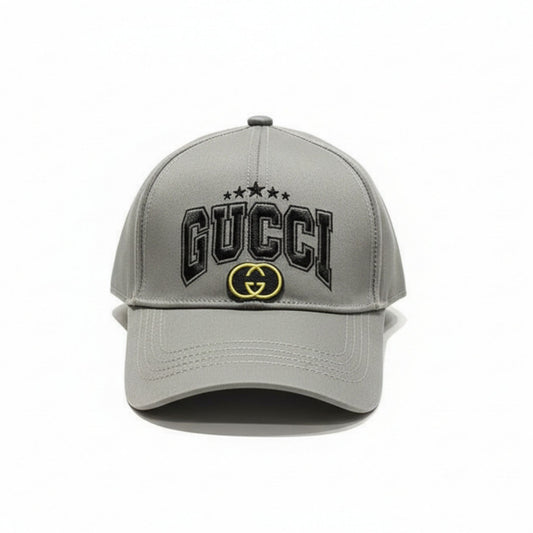 Gucci Grey Logo-Embroidered Baseball Hat