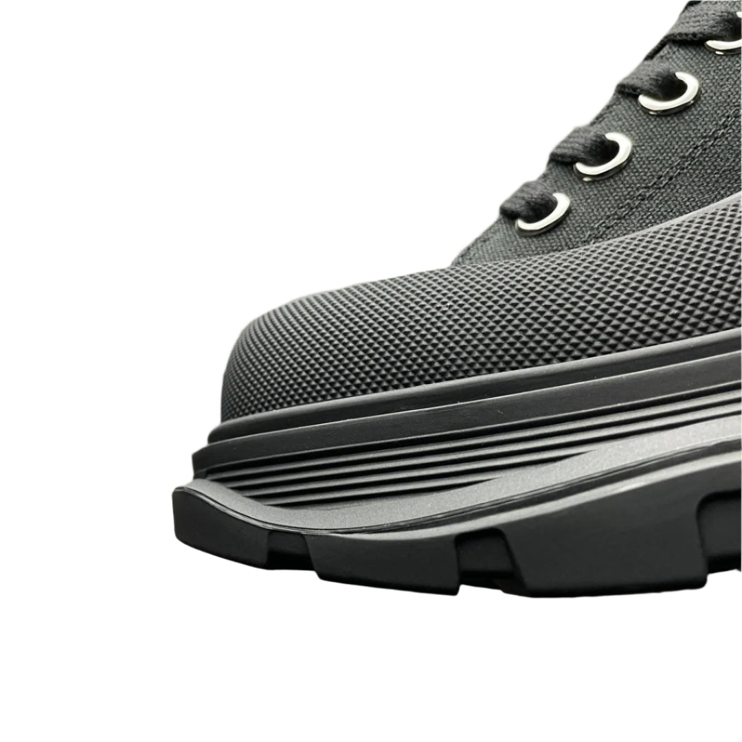 Alexander McQueen Grey Tread Slick High Sneaker – Luxury Trainer
