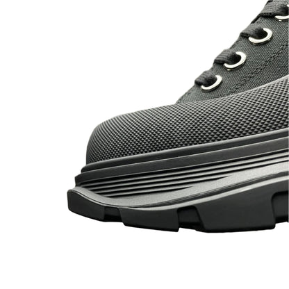 Alexander McQueen Grey Tread Slick High Sneaker – Luxury Trainer