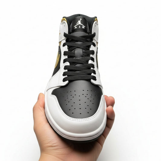 Air Jordan 1 Mid GS “White Gold”