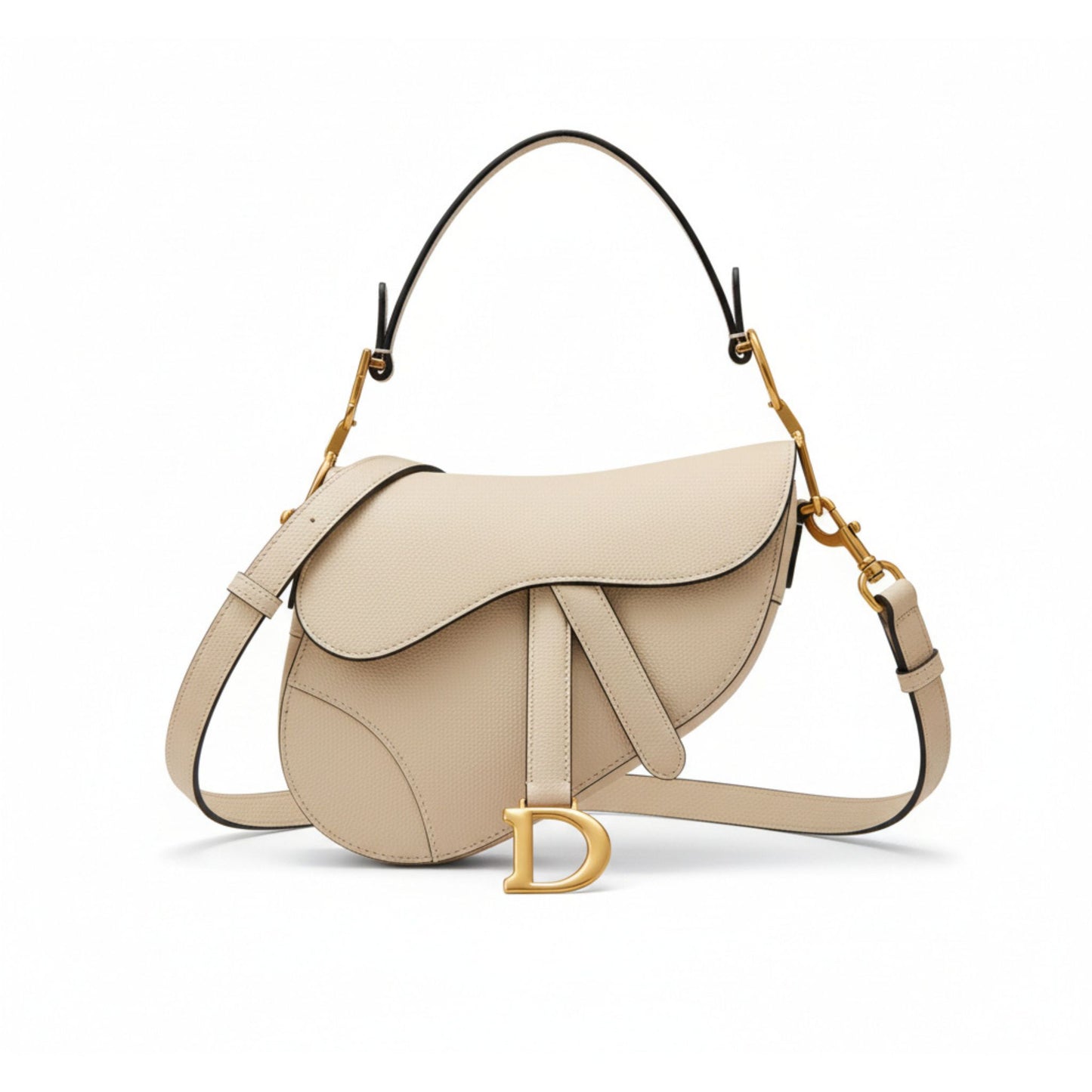 Saddle Bag Grained Calfskin with Strap