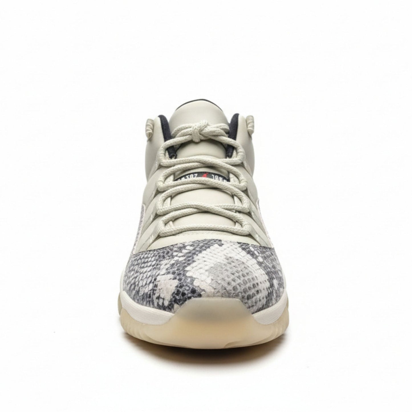 Nike Air Jordan 11 Low Light Bone – Python-Inspired Leather Basketball Shoes