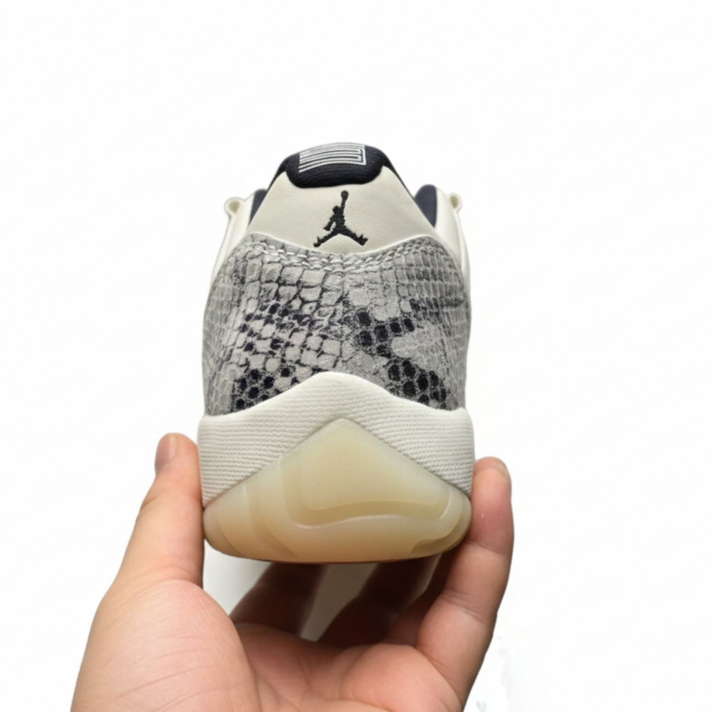 Nike Air Jordan 11 Low Light Bone – Python-Inspired Leather Basketball Shoes