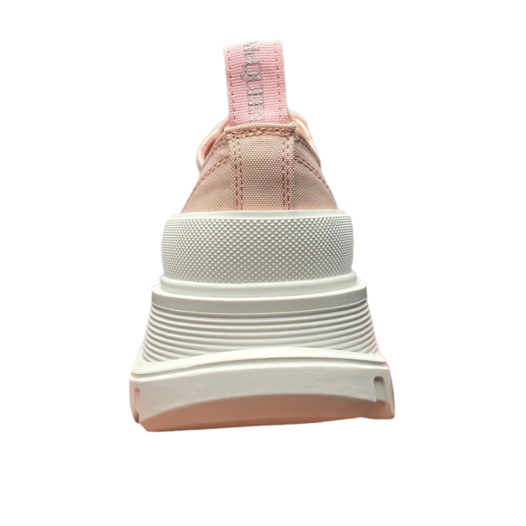 Alexander McQueen Tread Slick Low Top Sneakers Ivory Pink/White