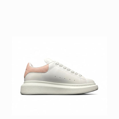Alexander McQueen Oversized Leather Sneakers – White Pink Luxury