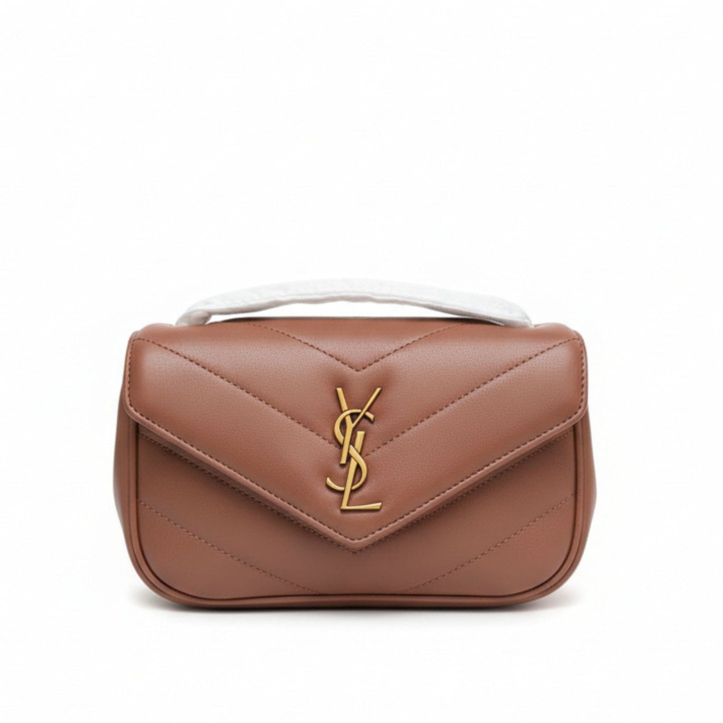 Loulou Mini Chevron Quilted Leather Shoulder Bag Hortensia
