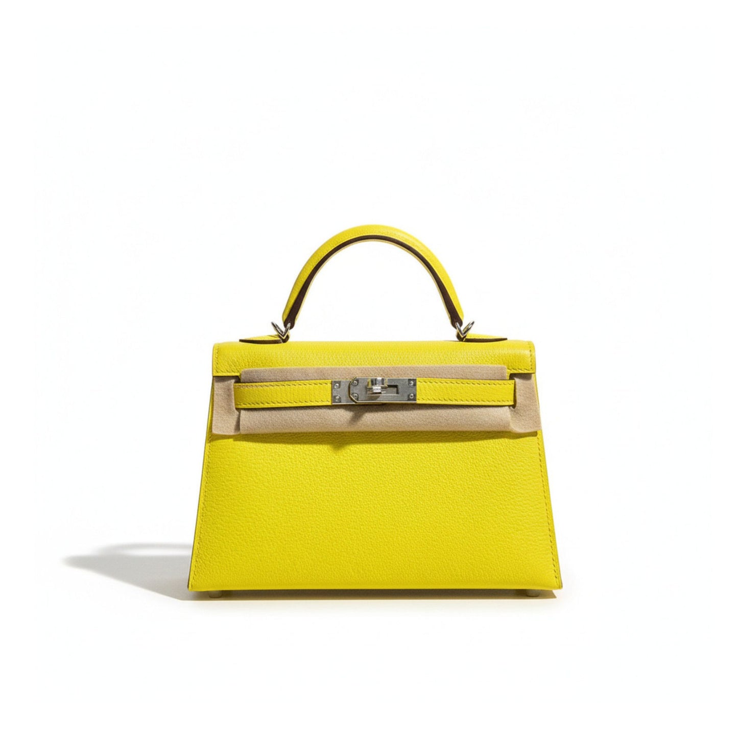 Mini Kelly 20 Jaune de Naples Epsom Leather Palladium Hardware