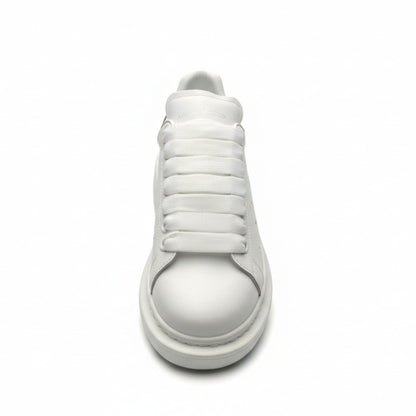 Alexander McQueen Oversized Leather Sneakers – White Pink Luxury