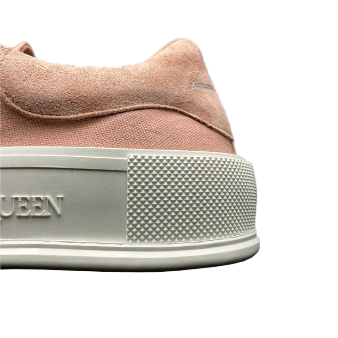 Alexander McQueen Deck Lace-Up Plimsoll Magnolia – Women’s Designer Sneaker