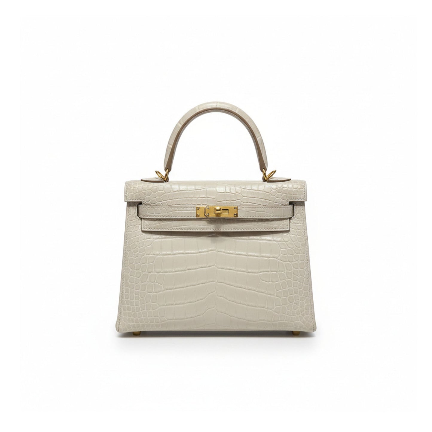 Kelly 25 Beton Togo Leather with Gold Hardware