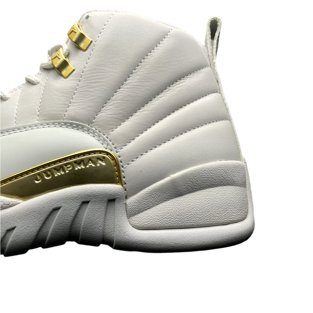 Nike Air Jordan 12 Retro Phantom Women’s Basketball Shoes – White/Gold