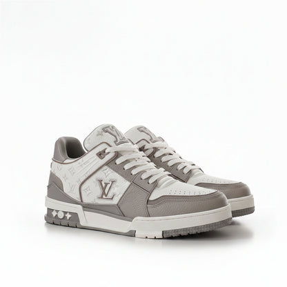 LV Trainer Sneakers – Grey/White