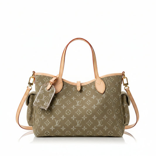 LV CarryAll Cargo PM – Khaki Denim
