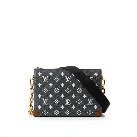 LV Coussin PM Bag – White Monogram Denim