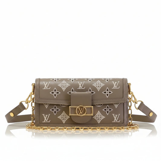 LV Dauphine East West Bag – Monogram Cut-Out Leather