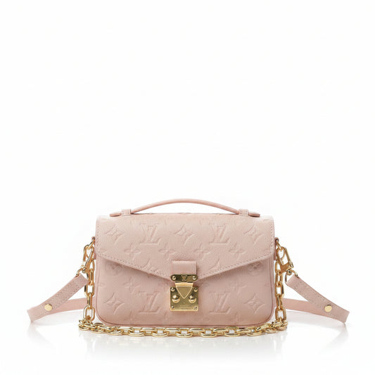 LV Pochette Métis East West – Pale Pink