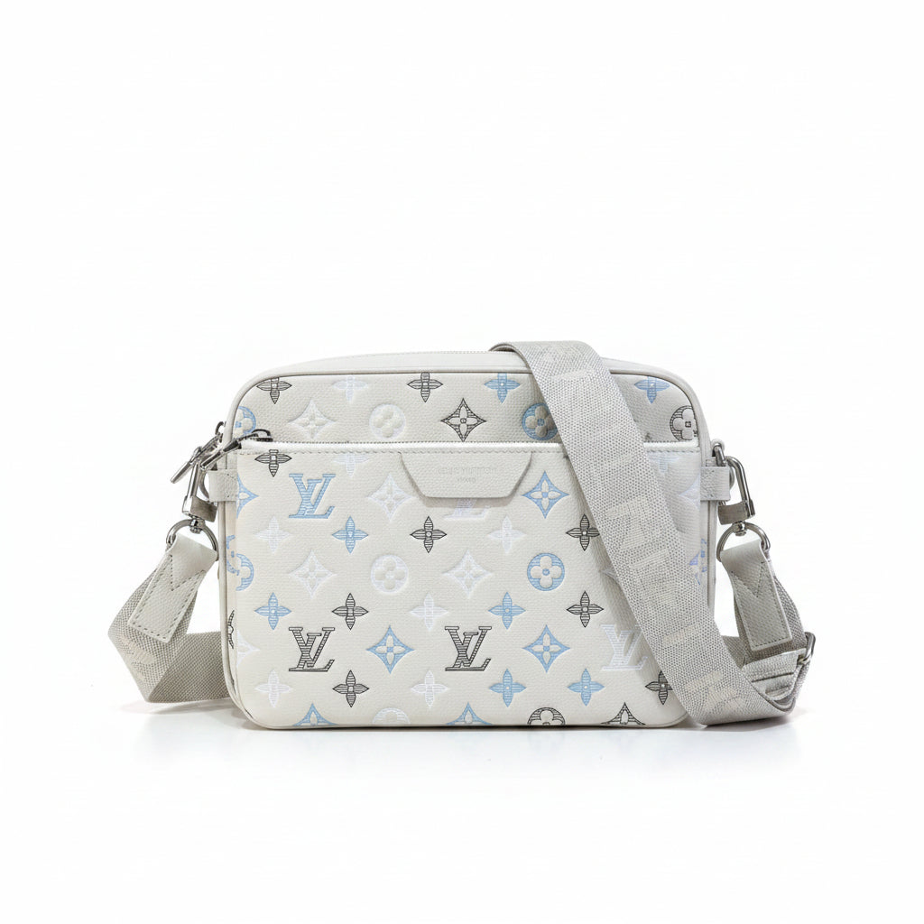 LV Trio Messenger Bag – White Monogram Shadow