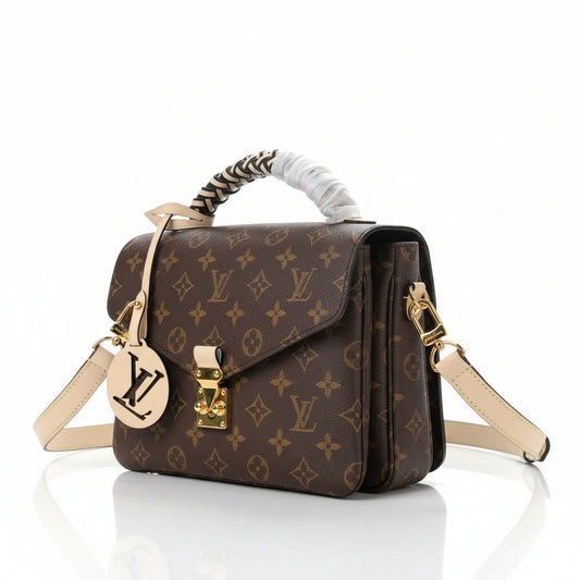 Pochette Métis Monogram Braided Bag – Creme Beige