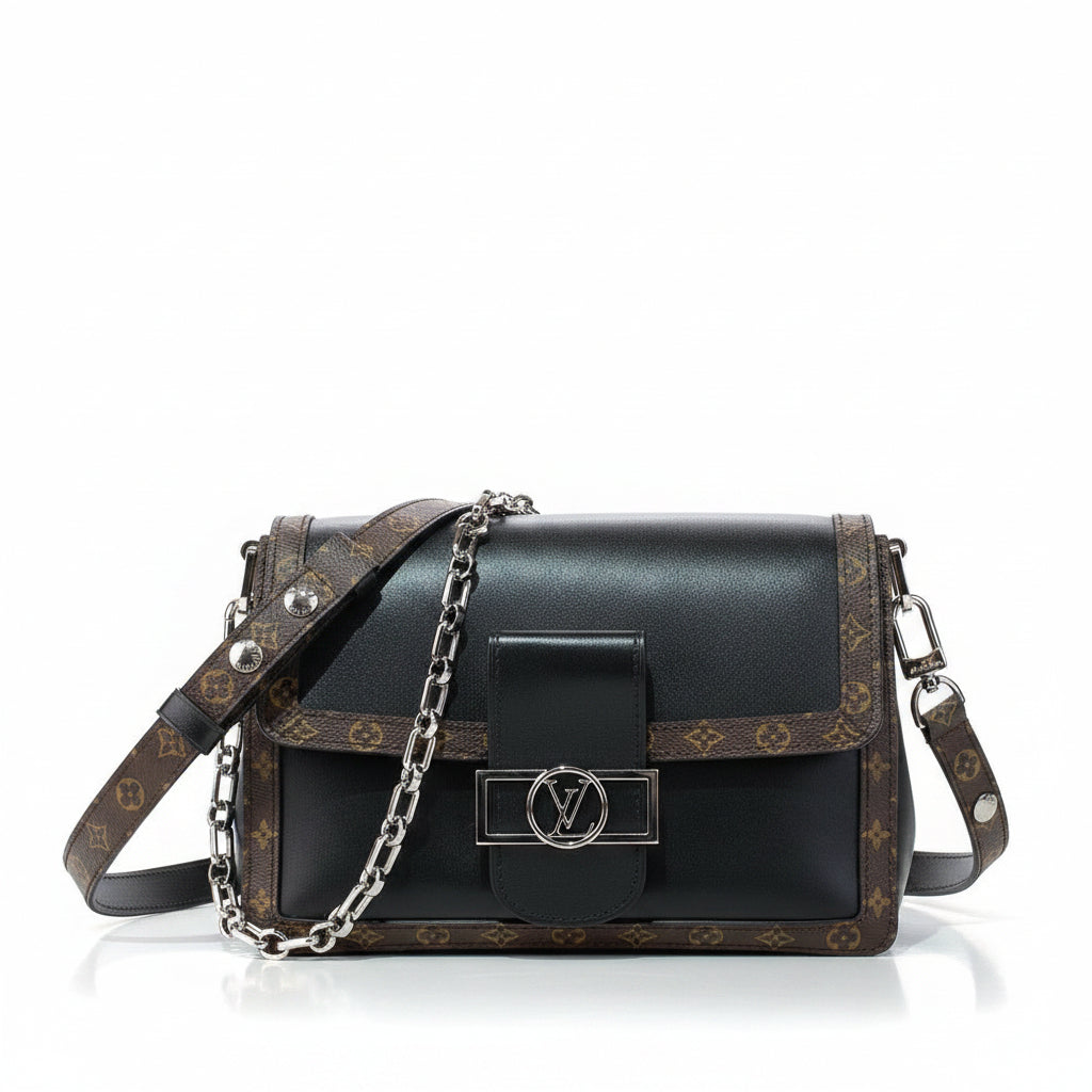 LV Dauphine Soft MM Shoulder Bag – Black
