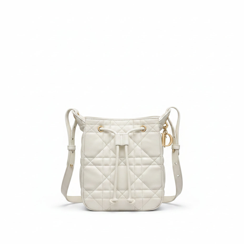 CD D-Motion Bucket Bag – Ivory