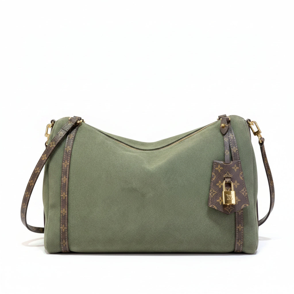 LV Express MM Bag – Khaki Suede
