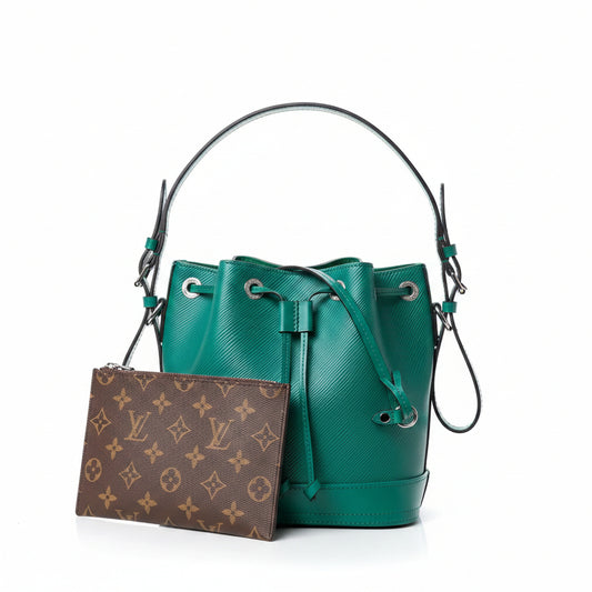 LV Noé BB Bucket Bag – Borneo Green Epi
