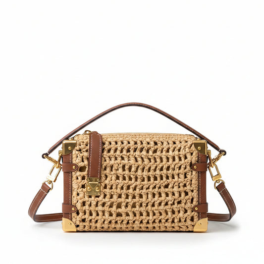 LV Side Trunk MM – Raffia Brown