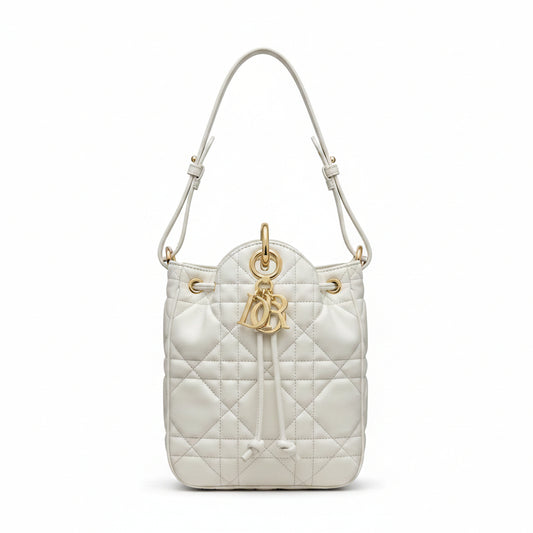 CD Small Caro Bucket Bag – Latte