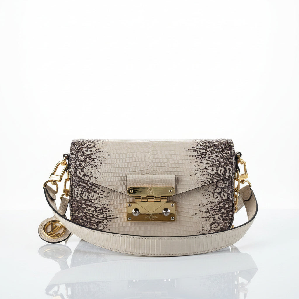 LV Exotic Lizard Swing Bag – Natural