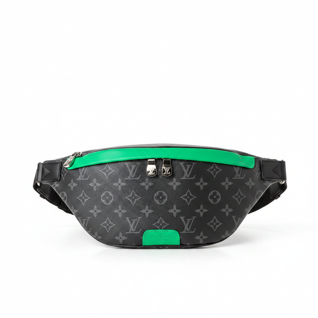 LV Discovery Bumbag PM – Monogram Eclipse Bamboo Green