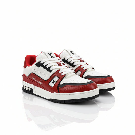 LV Trainer #54 Sneakers – Red/White
