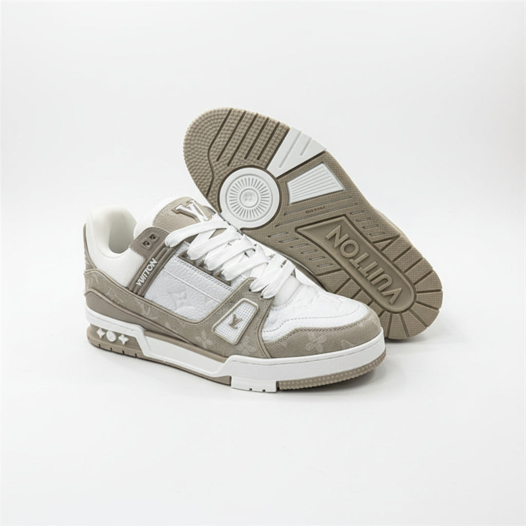 LV Trainer Sneakers – Grey/White