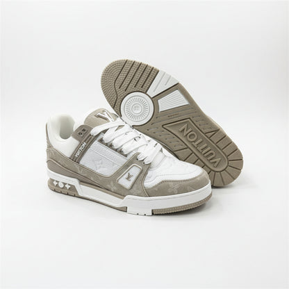 LV Trainer Sneakers – Grey/White