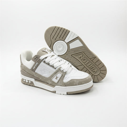 LV Trainer Sneakers – Grey/White