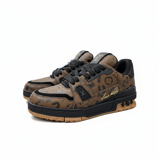LV Trainer Sneakers – Brown