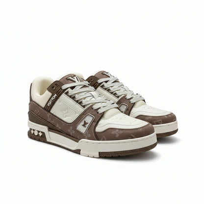 LV Trainer Sneakers – Taupe Brown