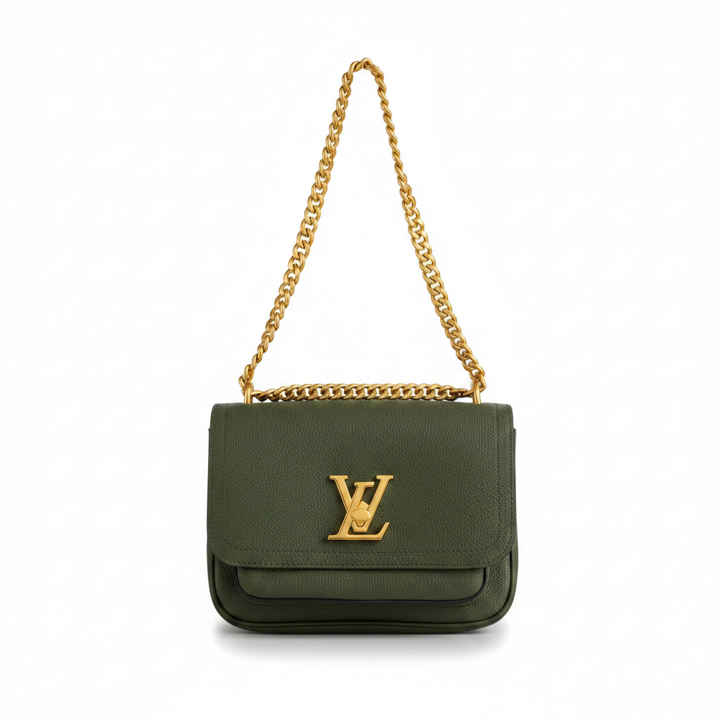 LV Lockme Chain Bag PM – Dark Green