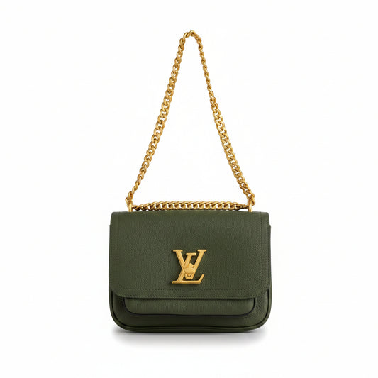 LV Lockme Chain Bag PM – Dark Green