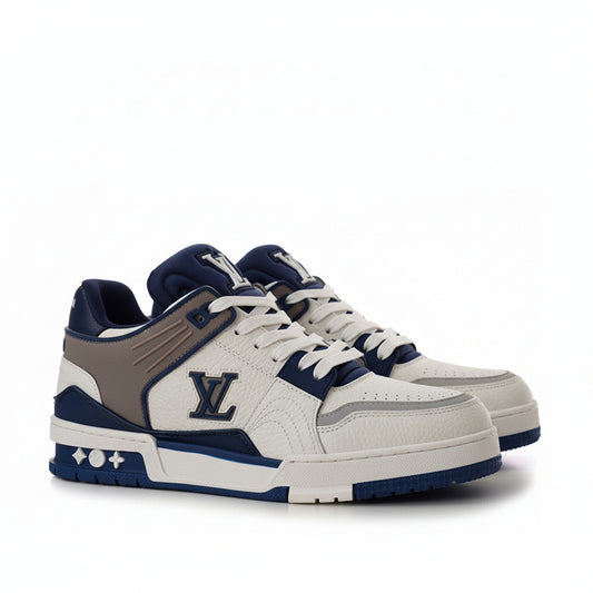 LV Trainer Sneakers – Blue/White