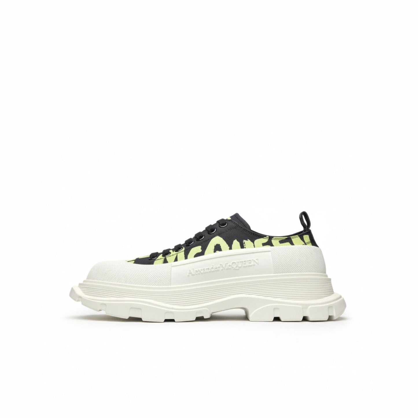 McQueen Chunky Sole Lace-Up Leather Sneakers