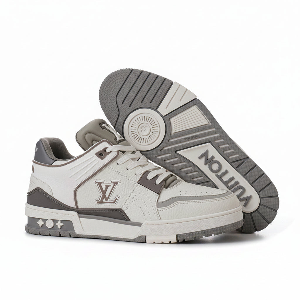 LV Trainer Sneakers – Grey/White