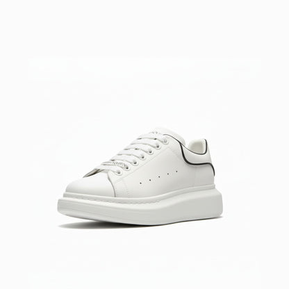 Alexander McQueen White – Black Outline Sneakers