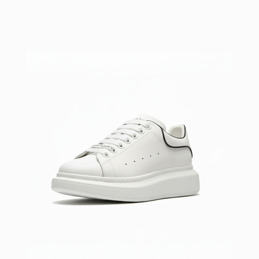 Alexander McQueen White – Black Outline Sneakers