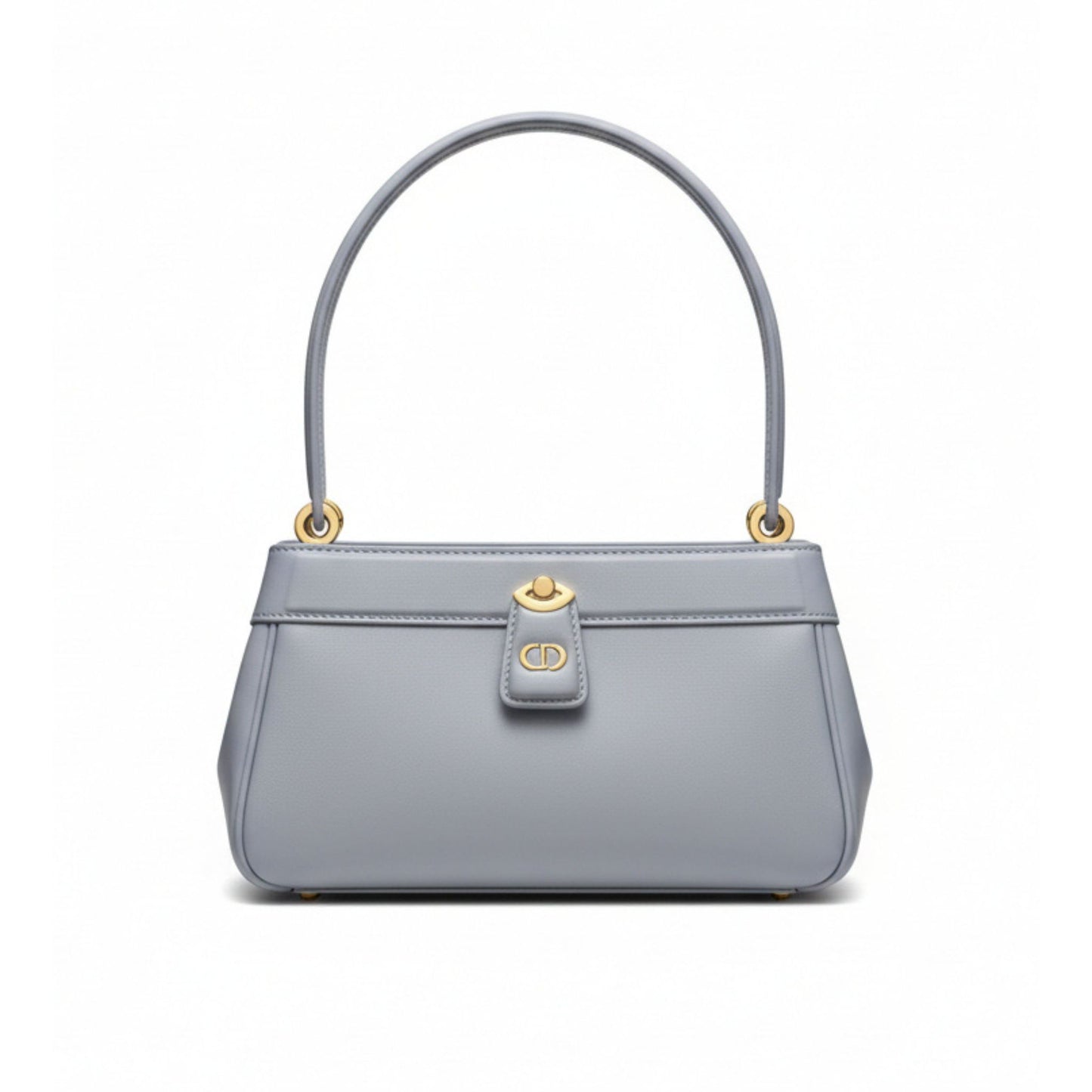 Key Bag Leather Handbag with Key-Shaped Clasp