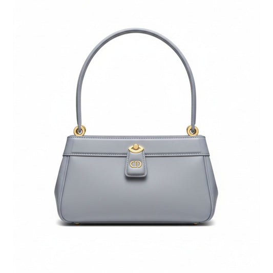 Key Bag Leather Handbag with Key-Shaped Clasp